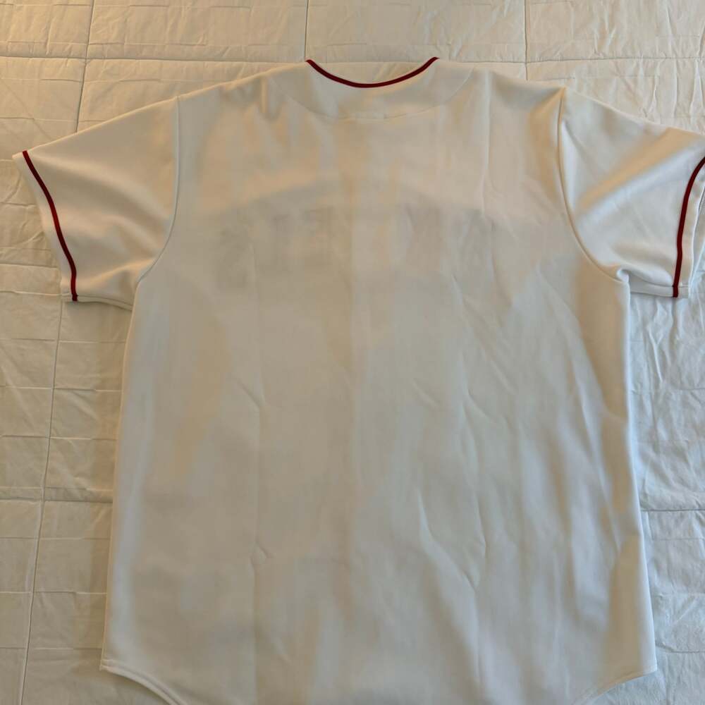 Majestic MLB Los Angeles Angels White Blank Baseball Jersey Men's Size L - Picture 3 of 6